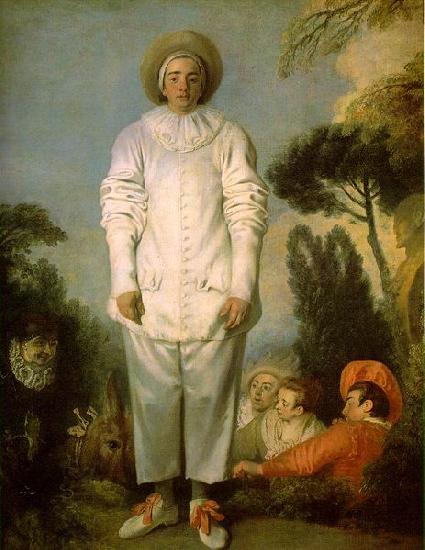 WATTEAU, Antoine Pierrot oil painting picture